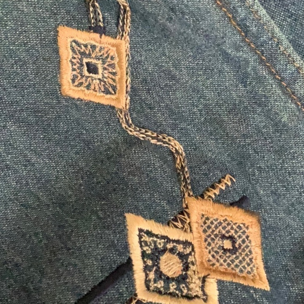 𝅺VINTAGE Saint Germain denim vest. Size L - Picture 9 of 9